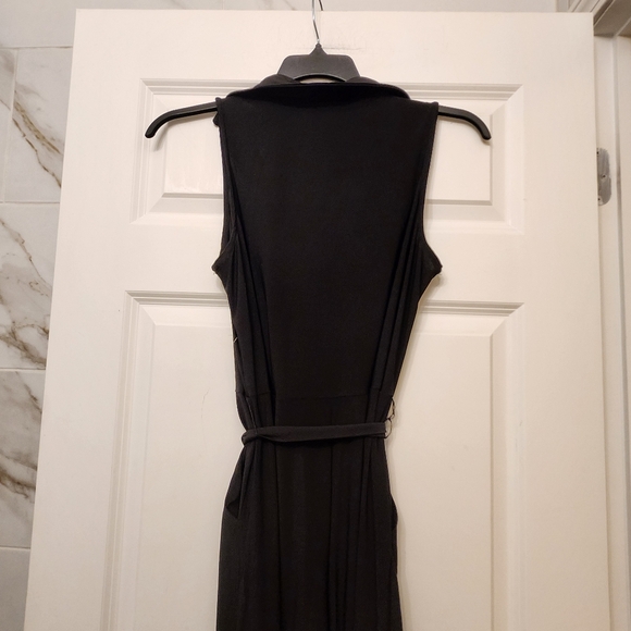 Nina Leonard Solid Tie Waist Jumpsuit - Picture 9 of 9